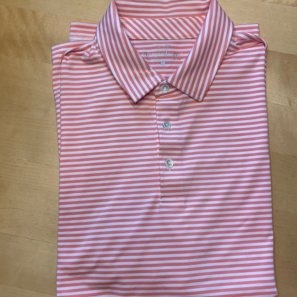 Men’s Vineyard Vines Pink Polo Size M